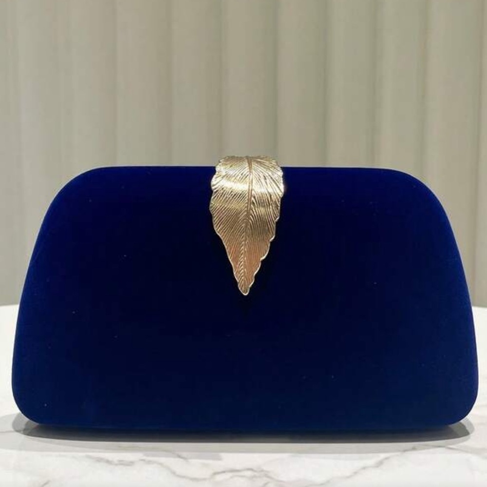 🆕 Blue Velvet Clutch Handbag